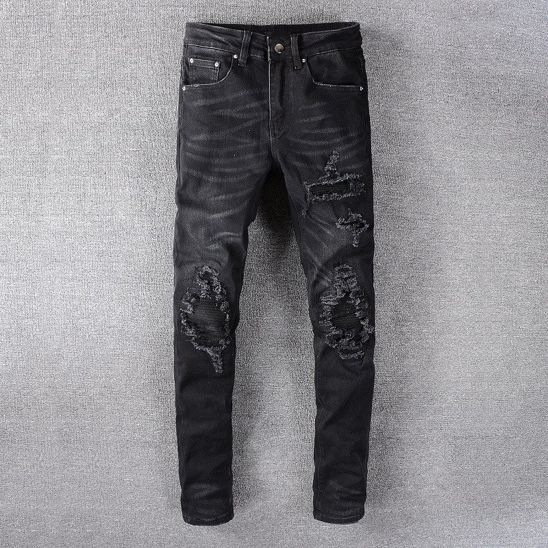 Mens High-washed Distressed Ripped Jeans - RippedJeans® Official Site