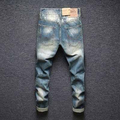 Distressed Mens Jeans In Light Blue - RippedJeans® Official Site