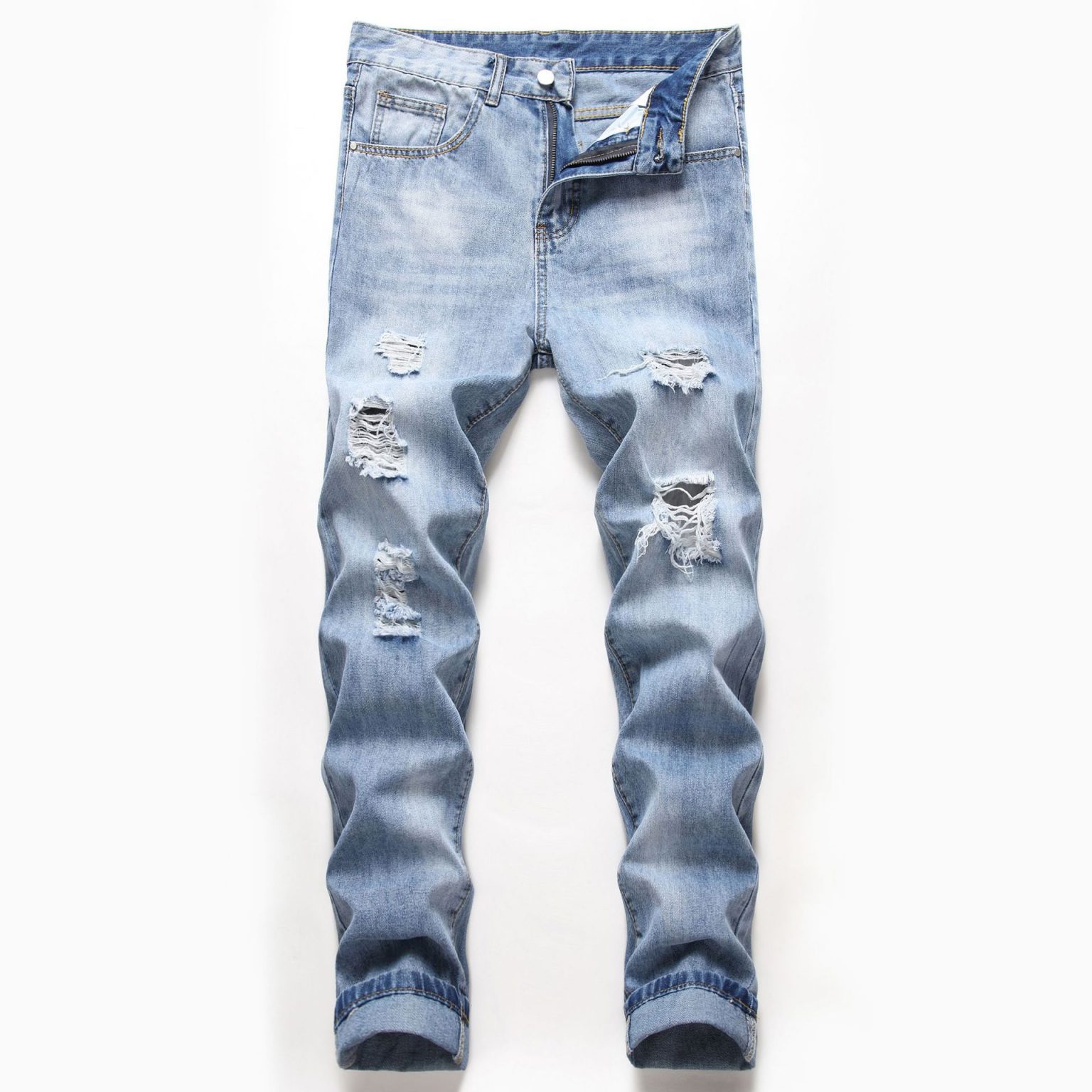 Mens High-washed Distressed Ripped Jeans - RippedJeans® Official Site ...