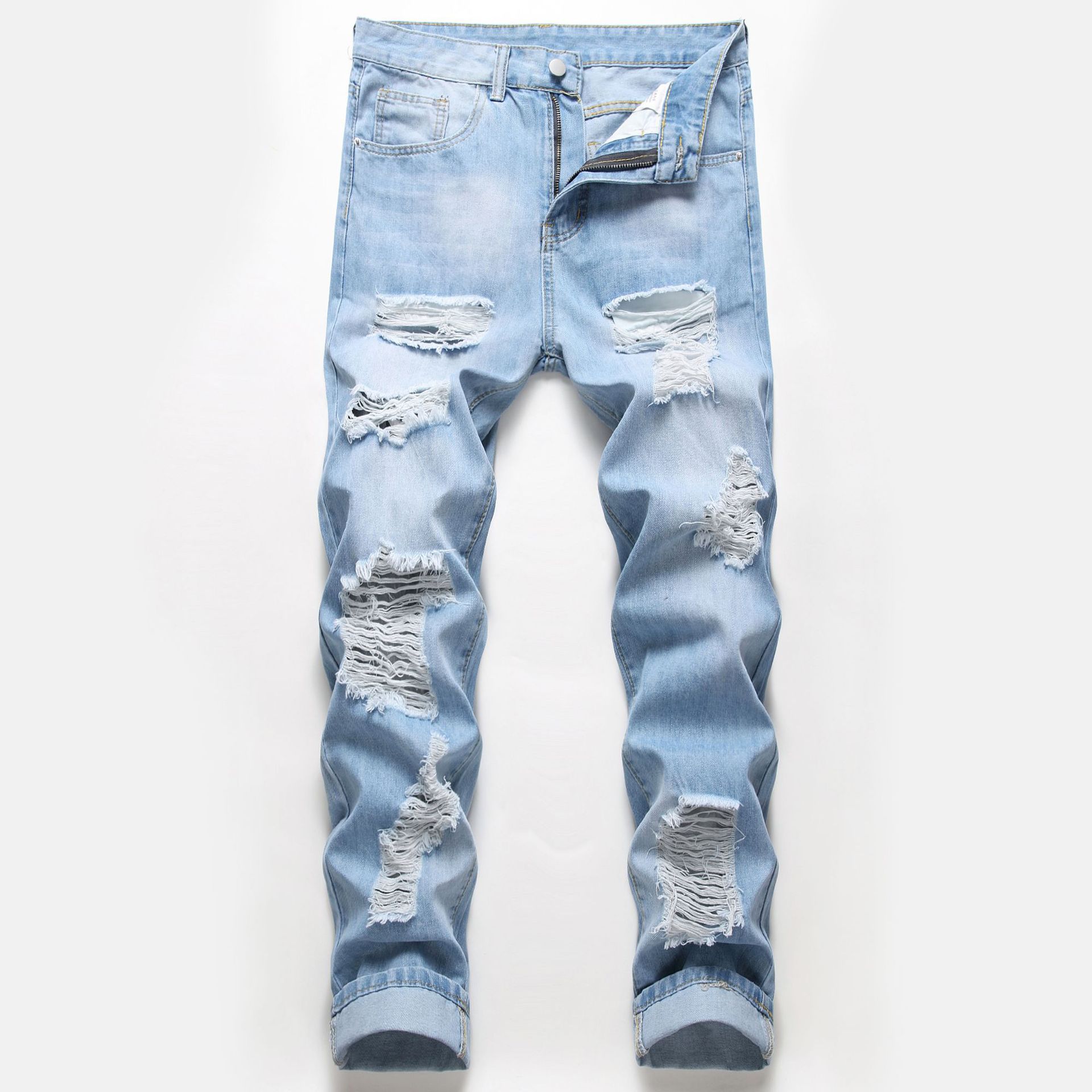 Mens Extreme Washed Distressed Ripped Jeans - RippedJeans® Official Site