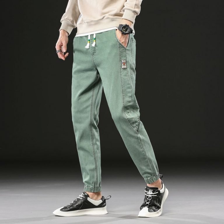 Men's Ankle Banded Casual Pants - RippedJeans® Official Site