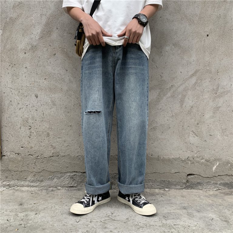 Vintage Mens Baggy Ripped Jeans - RippedJeans® Official Site