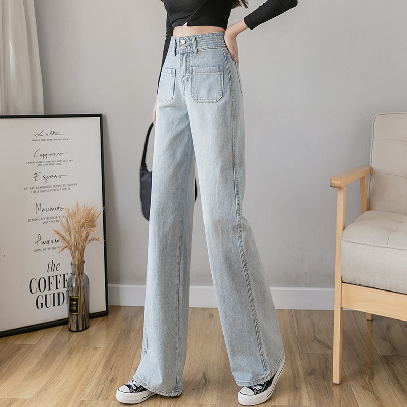 Light Washed High Waisted Baggy Jeans - RippedJeans® Official Site