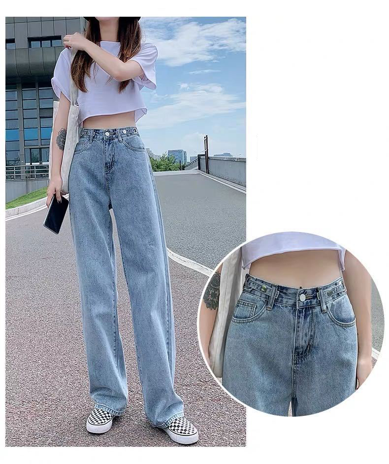High Waisted Long Baggy Jeans - RippedJeans® Official Site