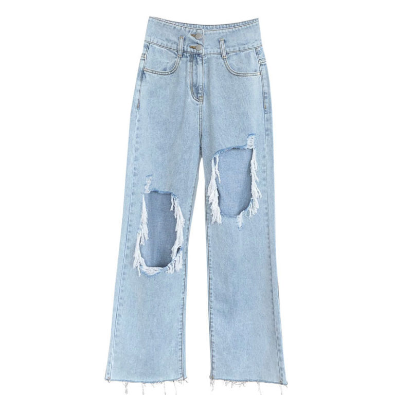 Extra Large Holes Baggy Ripped Jeans - RippedJeans® Official Site