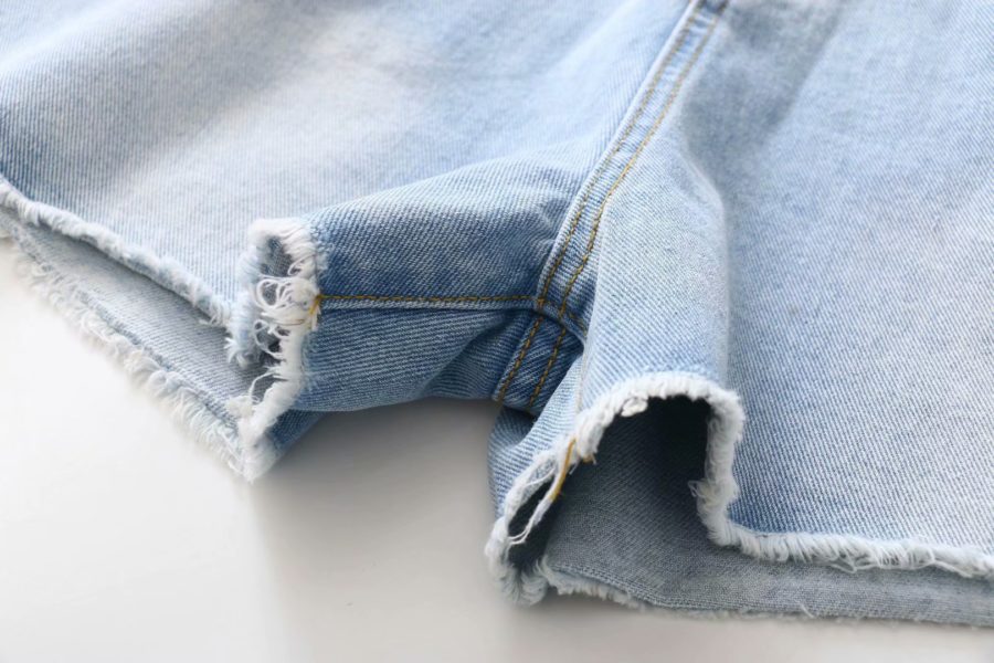 Womens Fashion Light Blue Jean Shorts Overall - RippedJeans® Official Site